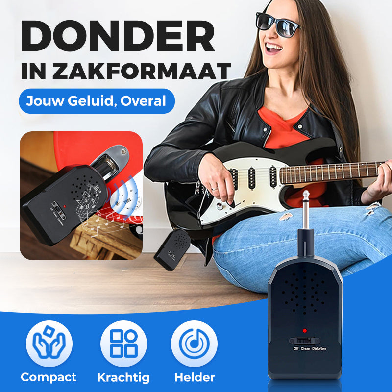 🎸Μίνι φορητό κιτ ενισχυτή ηλεκτρικής κιθάρας-GR