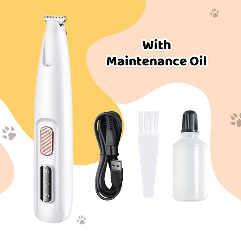 【🎉Πληρωμή κατά την παράδοση】🐱Αδιάβροχη επαναφορτιζόμενη ξυριστική μηχανή κατοικίδιων ζώων με φως LED