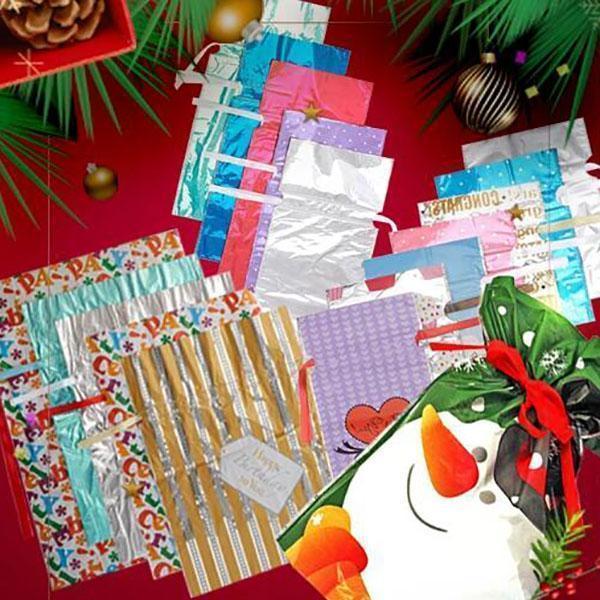 🎅🎁 Najboljša božična darilna vrečka z vrvico na svetu-SI
