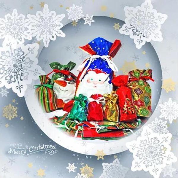 🎅🎁 Najboljša božična darilna vrečka z vrvico na svetu-SI