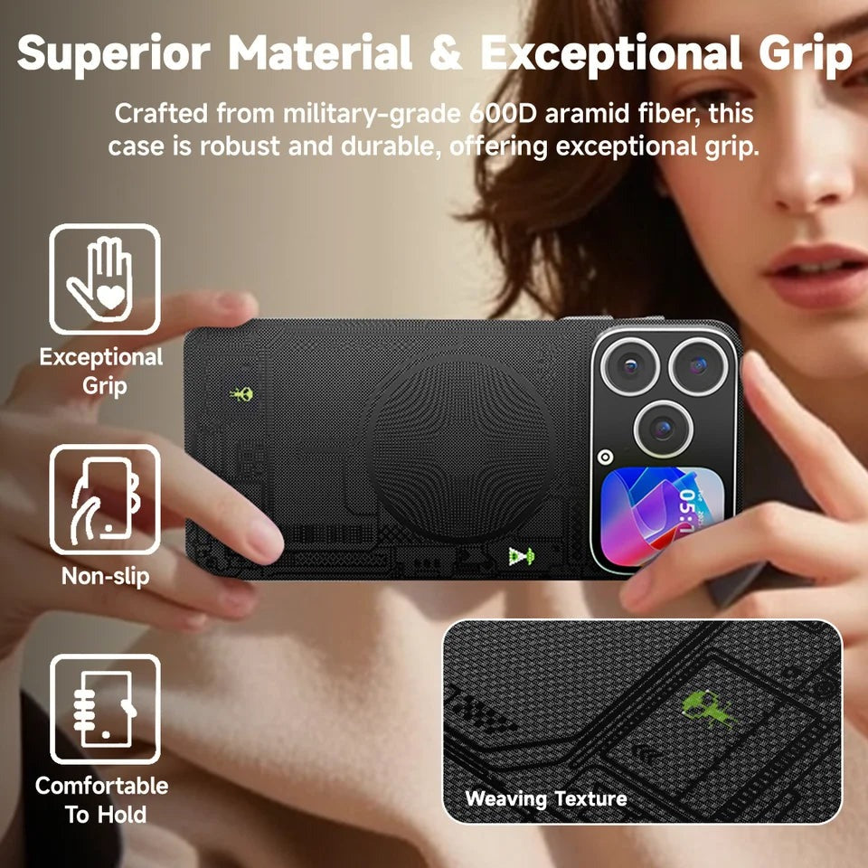 Global Limited Edition Magnetic Future Technology Pametni zaščitni ovitek (združljiv z iPhone 17–12)-SI