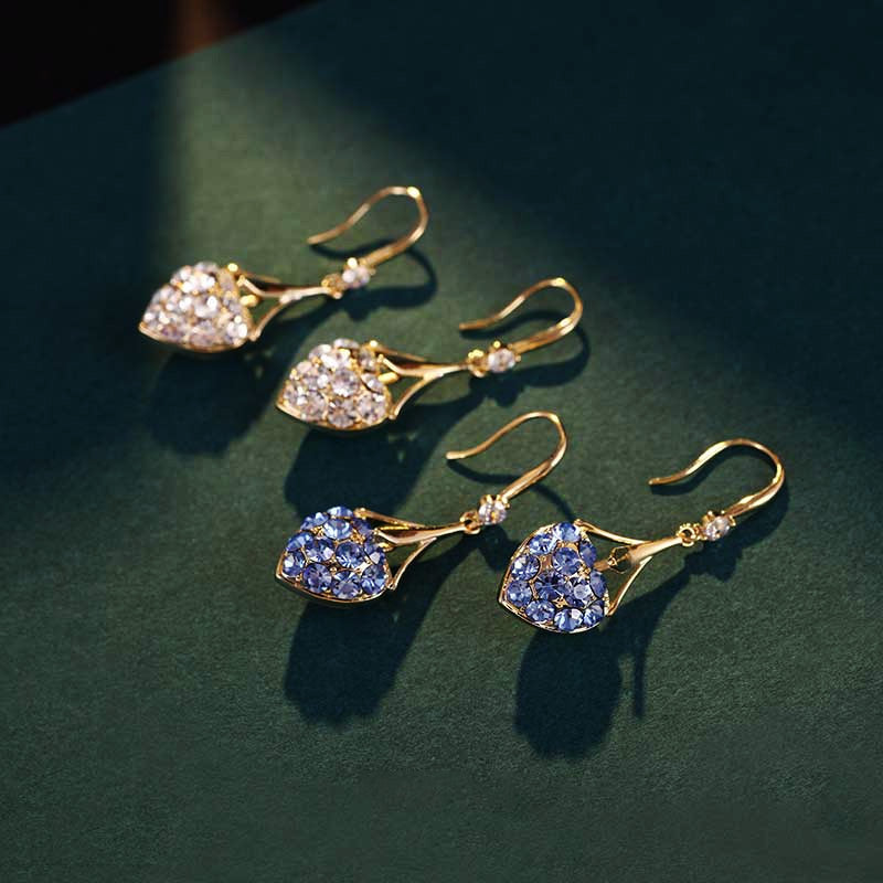 Specialus pasiūlymas✨Pirkite 1 ir gaukite 1 nemokamai (2 Ζεύγη)✨Νέα Σκουλαρίκια Καρδιά Diamond