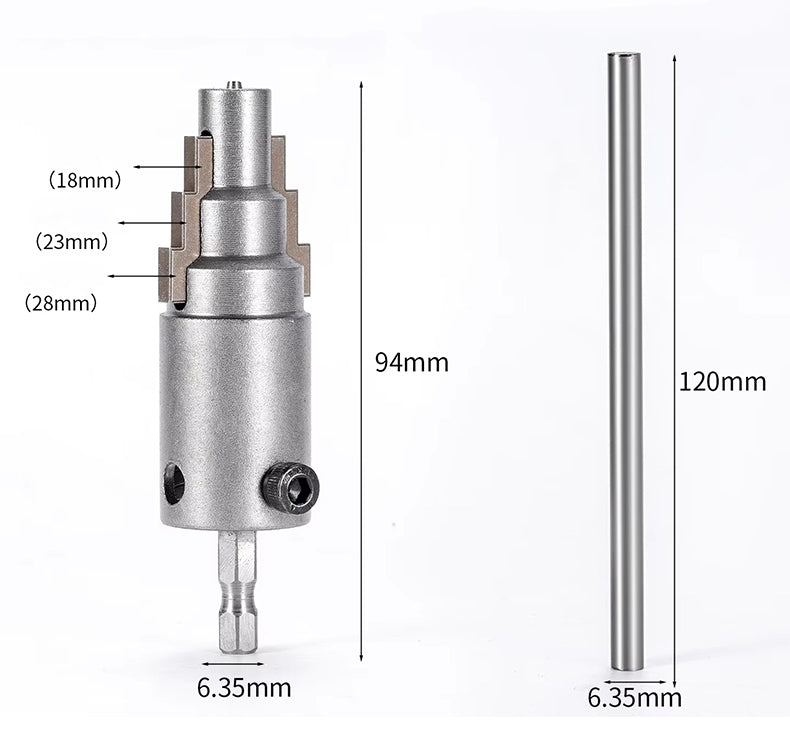 🧰【Univerzalni 18/23/28 mm】Nov univerzalni industrijski kotni ventil z visoko trdoto, šesterokotnim ročajem, ročnim/avtomatskim, iz legiranega jekla, z vlečenjem žice.-SI