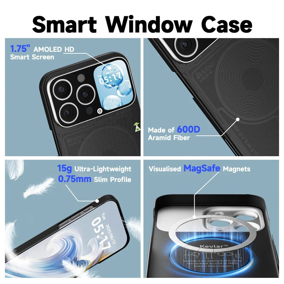Global Limited Edition Magnetic Future Technology Pametni zaščitni ovitek (združljiv z iPhone 17–12)-SI