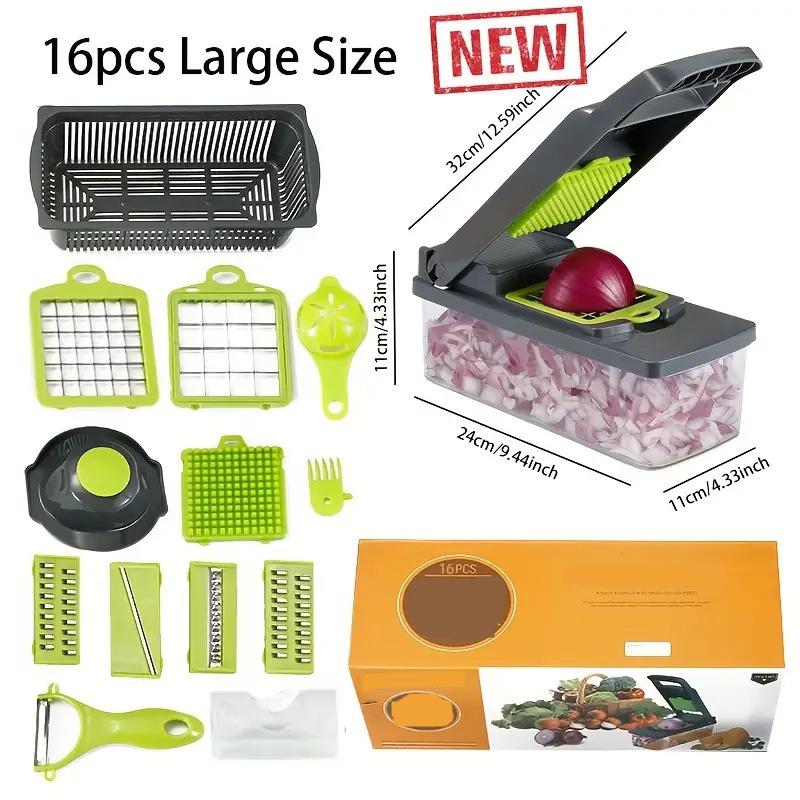 🎊 16-delni komplet 🎊 Večnamenski rezalnik sadja in zelenjave-SI