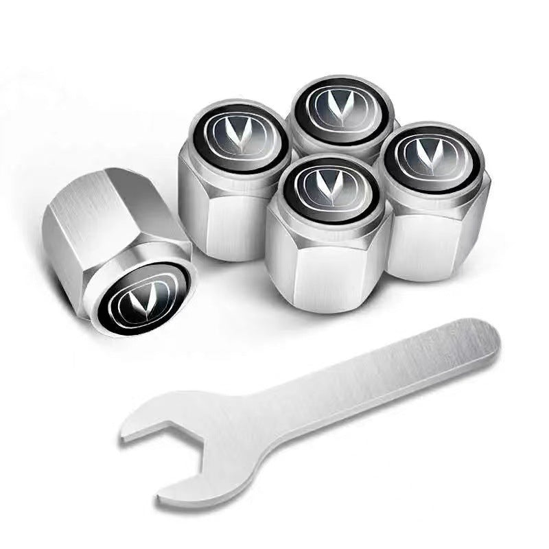 🔥Pokrovčki za ventile za avtomobilske pnevmatike (5 kosov + 1 ključ)-SI