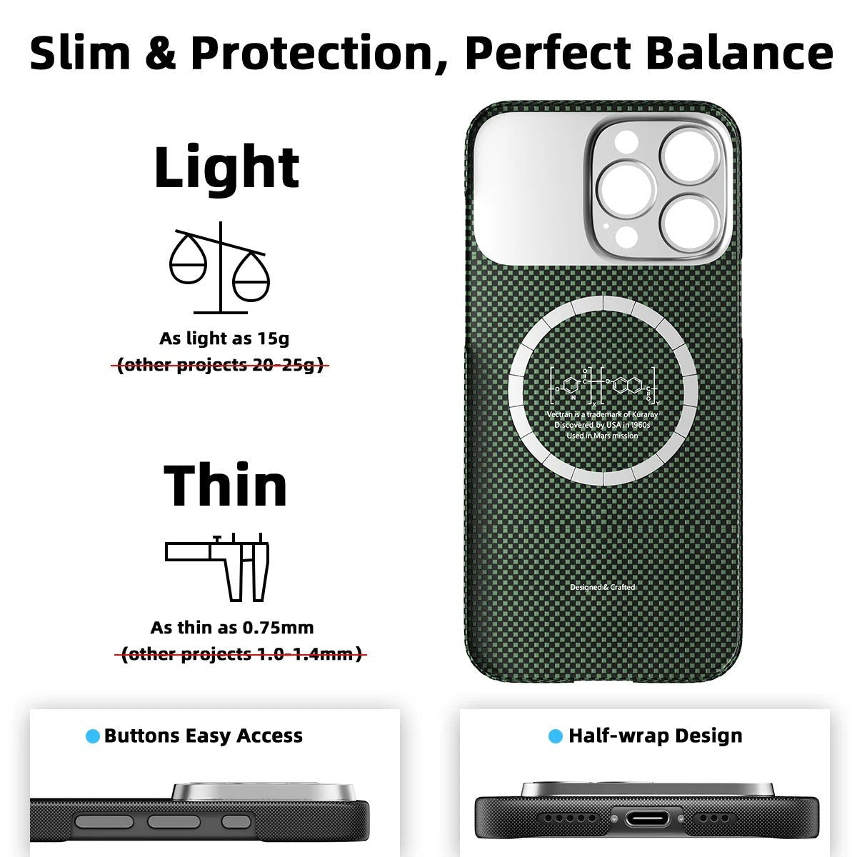 Global Limited Edition Magnetic Future Technology Pametni zaščitni ovitek (združljiv z iPhone 17–12)-SI