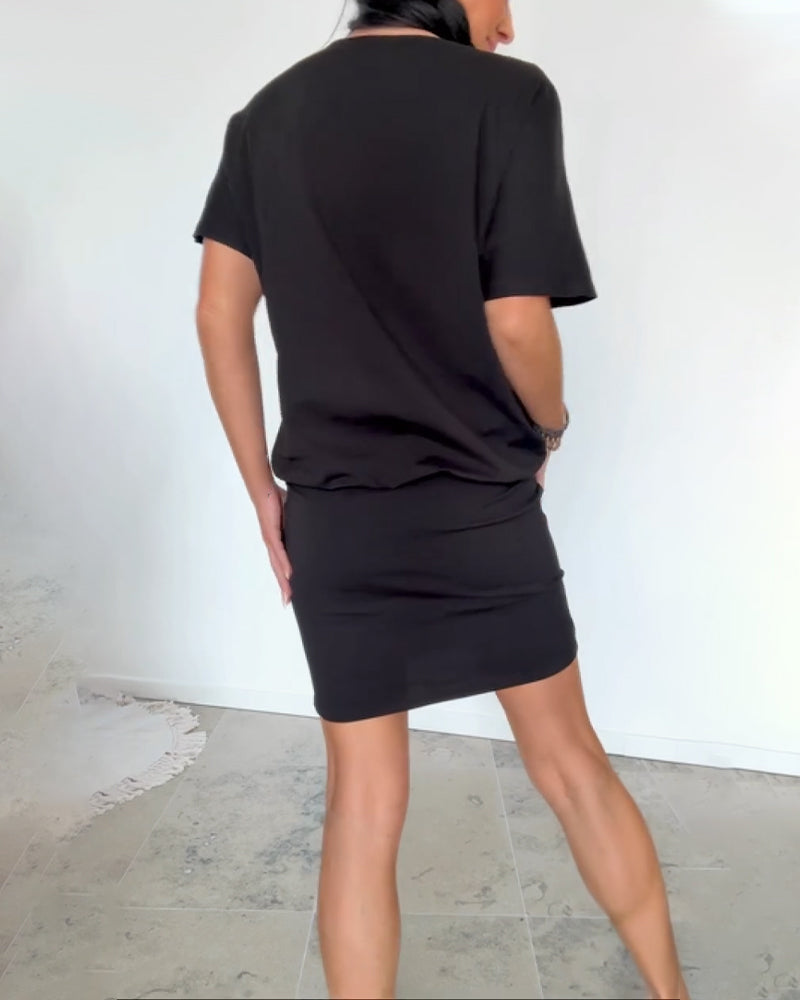 Elegantna obleka za sproščeno uporabo-SI