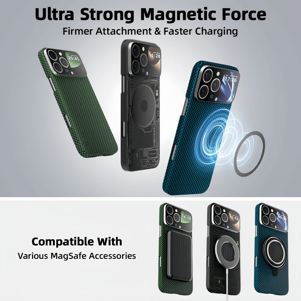 Global Limited Edition Magnetic Future Technology Pametni zaščitni ovitek (združljiv z iPhone 17–12)-SI