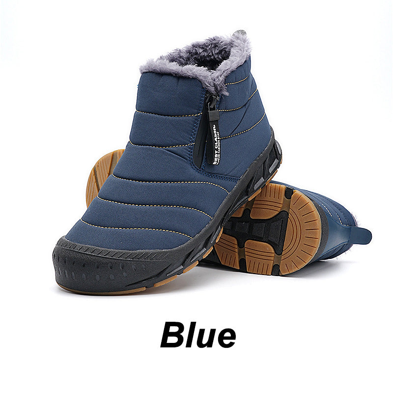 Botas de nieve unpermeable y cálidas de invierno con forro de piel sintética.-ES