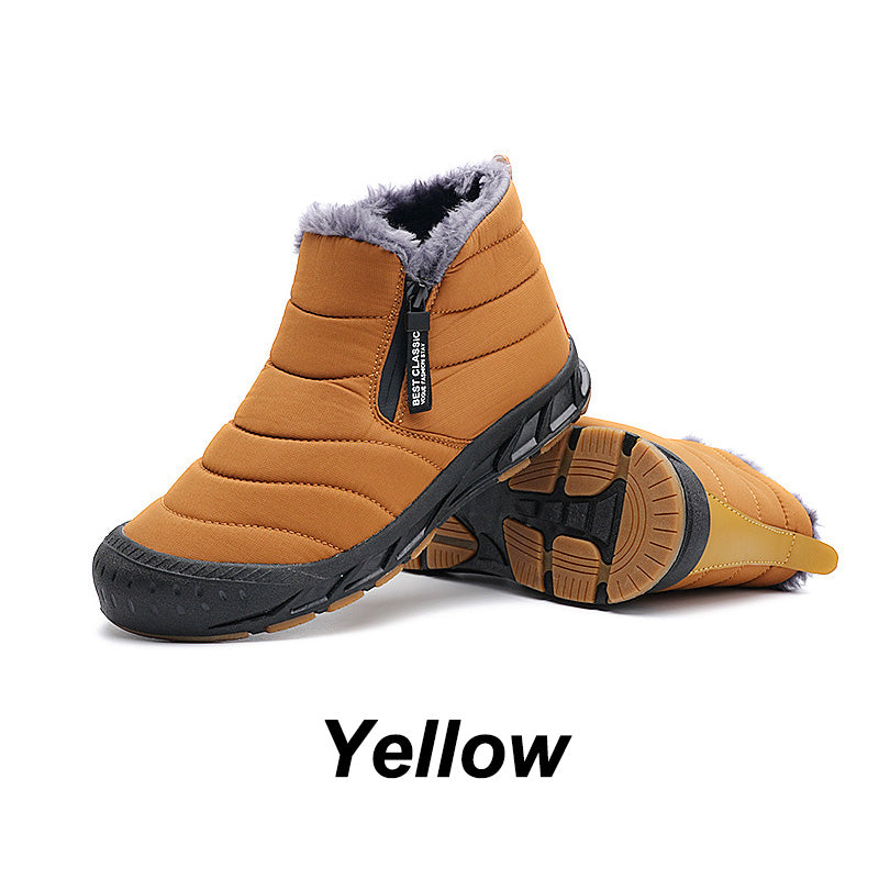 Botas de nieve unpermeable y cálidas de invierno con forro de piel sintética.-ES