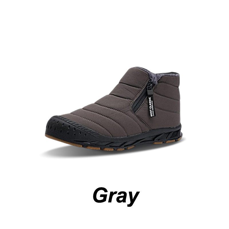 Botas de nieve unpermeable y cálidas de invierno con forro de piel sintética.-ES