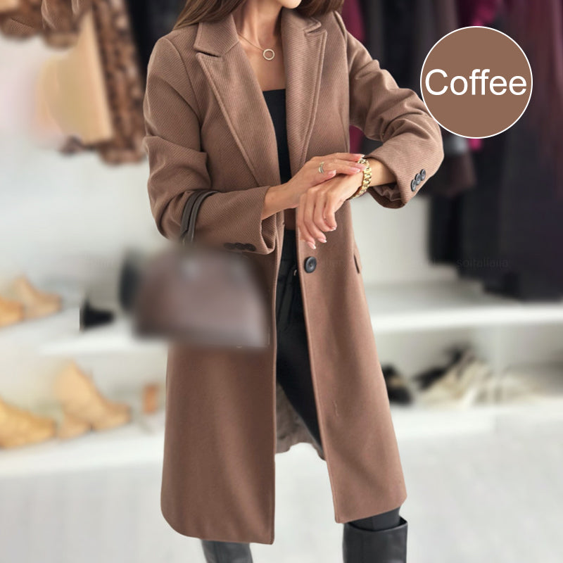 🔥Jesenski in zimski topli modeli🔥, elegantna ženska dolga krojena jakna
