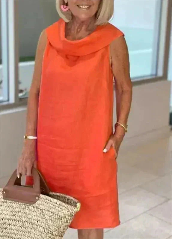 💖Omejena prodaja, 49 % CENEJE💖Poletna obleka z naboranim ovratnikom-SI