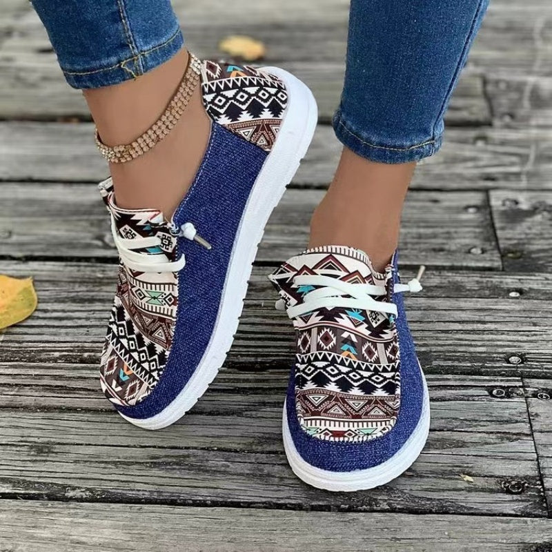 🥿Γυναικεία casual παπούτσια από καμβά με έθνικ μοτίβο-GR