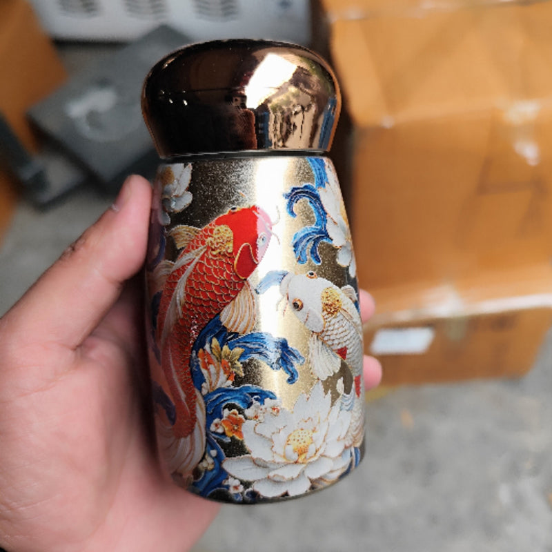 🧉Vintage Φορητή Έξυπνη Μονωμένη Κούπα-GR