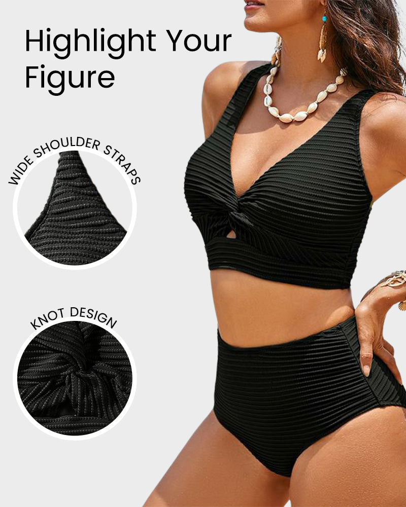 👙Σετ μπικίνι με ψηλή μέση-GR