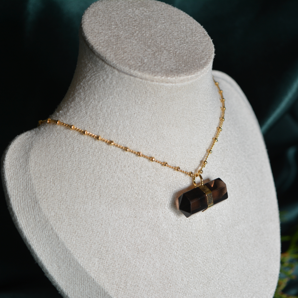 Smokey quartz ogrlica