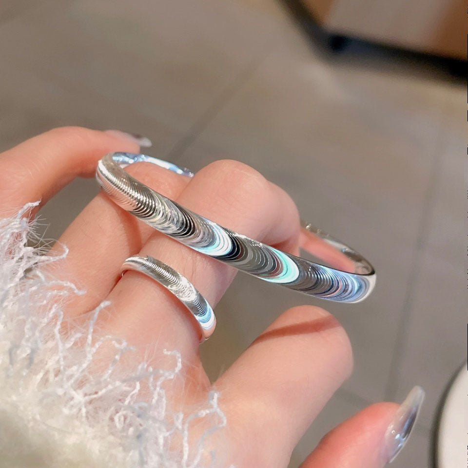 ✨🌙 Pritegne vse poglede – Zapestnica s poliranim mačjim očesom 🌙✨-SI