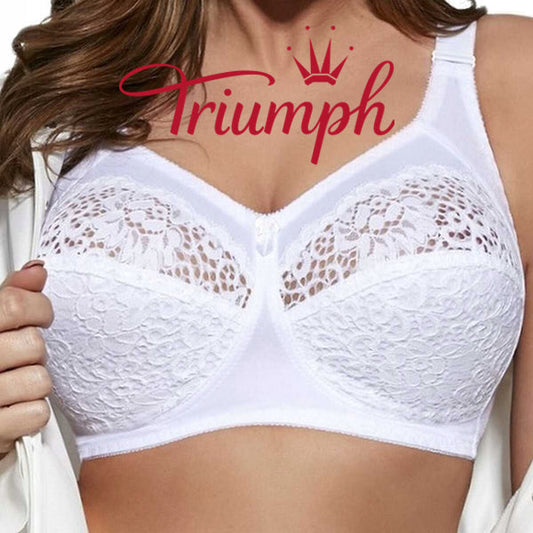 Triumph® – 3 τεμάχια💖50% έκπτωση✨ 2025 γυναικείο μαλακό σουτιέν με κεντητό μέγεθος-GR