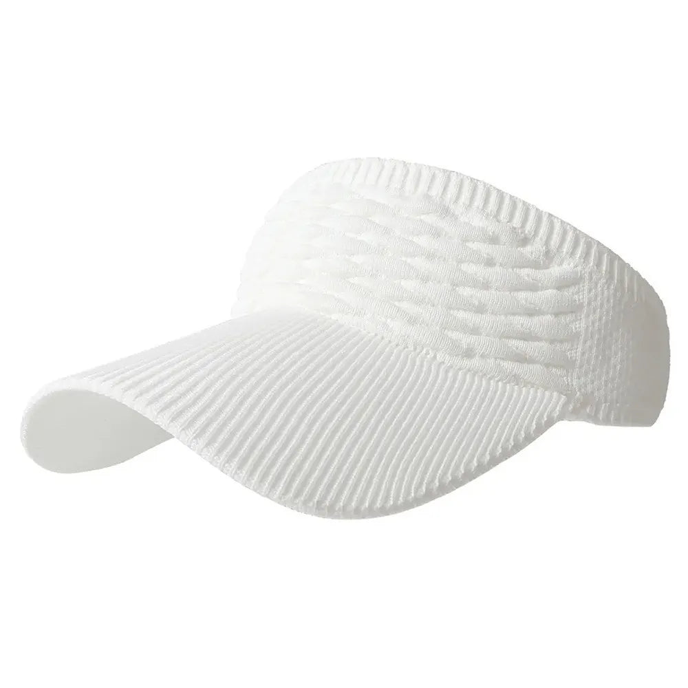 ☀️🧢 Ščitnik z luknjo za visok čop – UV zaščita, zračen, za aktivnosti na prostem in vsakodnevno uporabo-SI