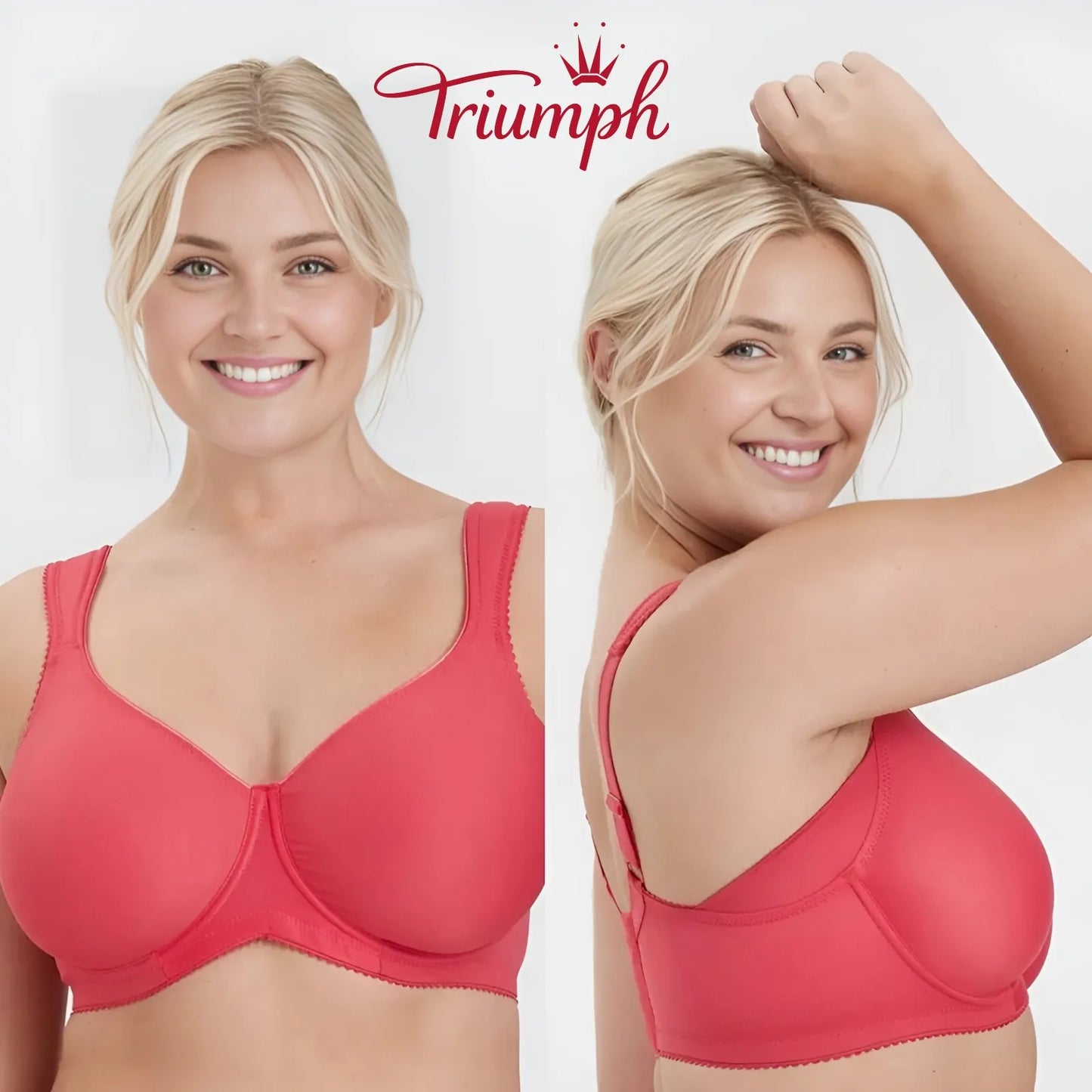 Triumph - (4 kosi) Push-up modrček z velikimi košaricami-SI
