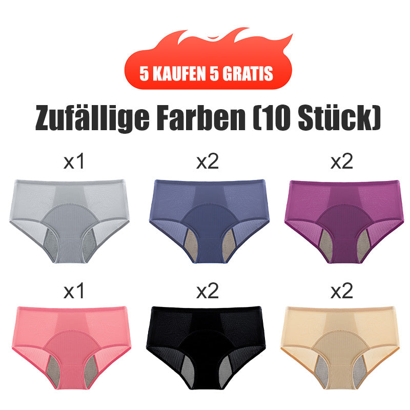 (L-8XL)🌸Kupite 2, dobite 1 gratis🔥Žensko spodnje perilo z visokim pasom, ki ne prepušča vode👙-SI