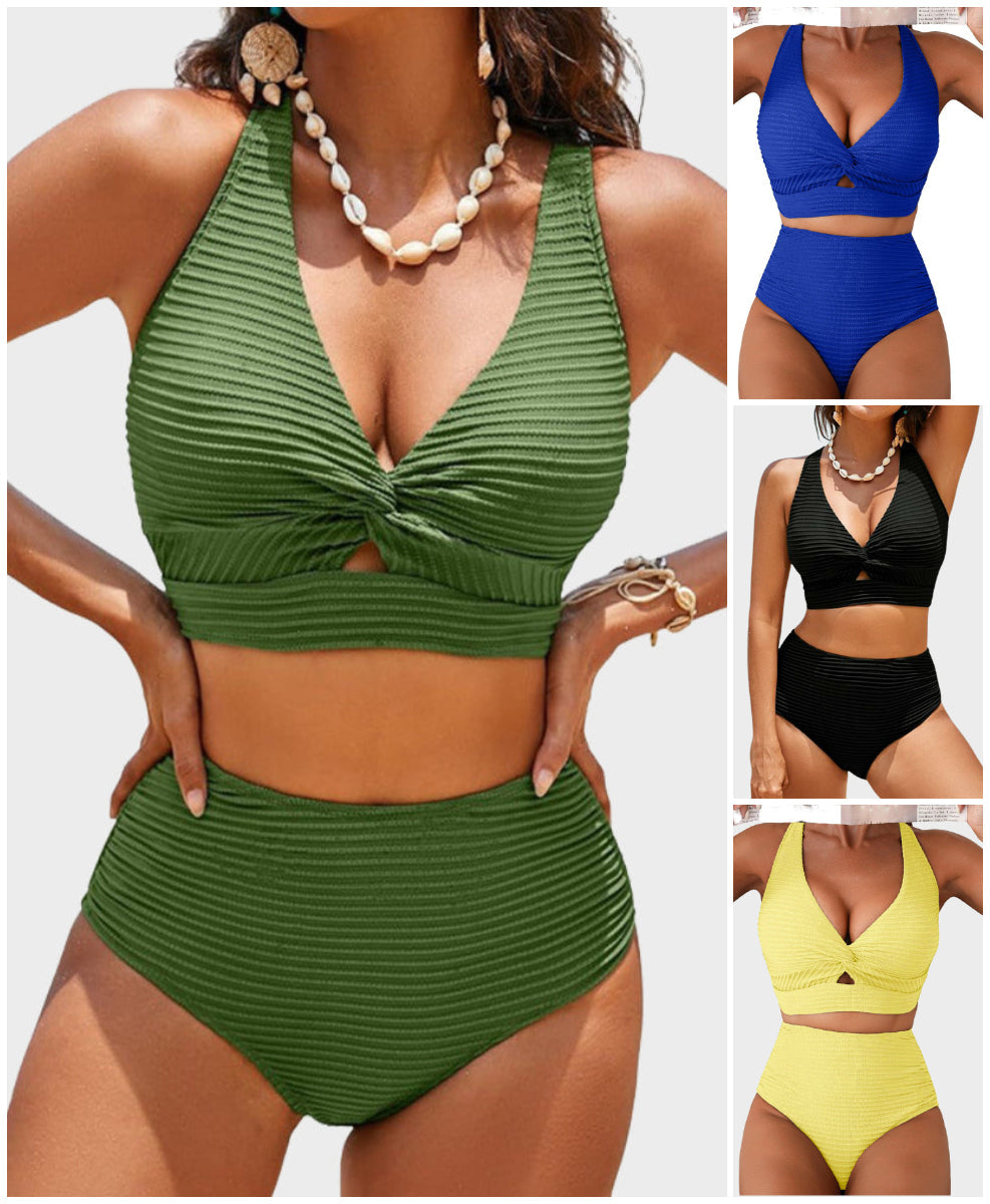 👙Komplet bikinijev z visokim pasom-SI