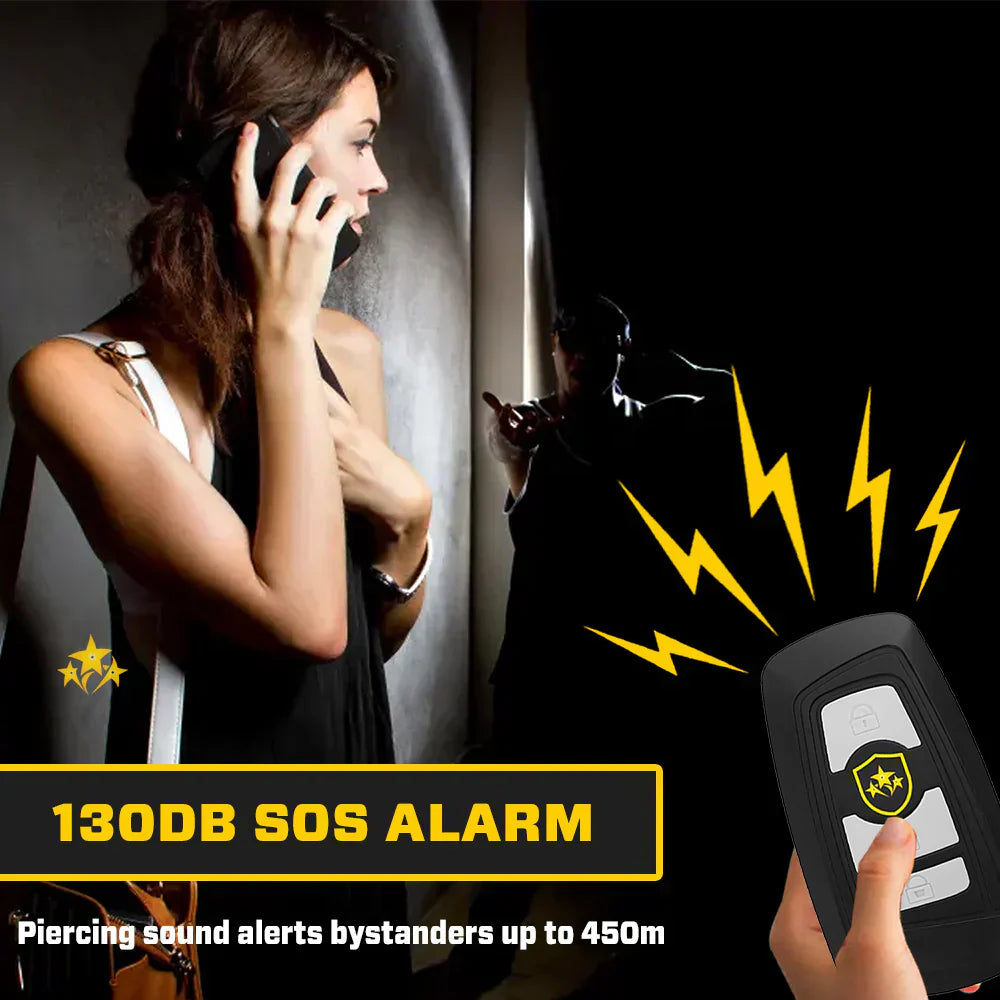 🔥 ⚡️ VOLTIC V77 3 v 1 elektrošoker, svetilka in alarmni avtomobilski obesek za ključe-SI