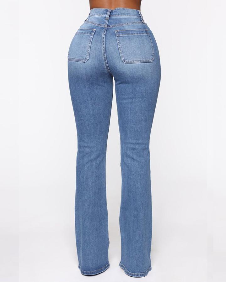 👖Körke vöökohaga nööpidega püksid 