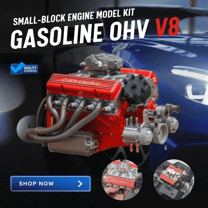 🔥 Rjoveč motor V8!-SI