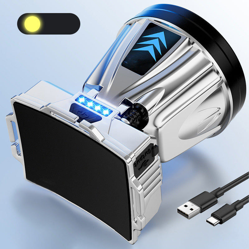 Super svetla polnilna visokozmogljiva naglavna svetilka-SI