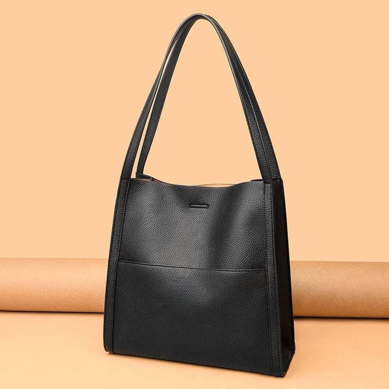 🥳👜Preprosta enobarvna usnjena torbica💝-SI
