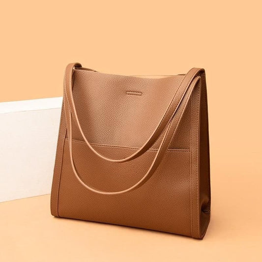 🥳👜Preprosta enobarvna usnjena torbica💝-SI