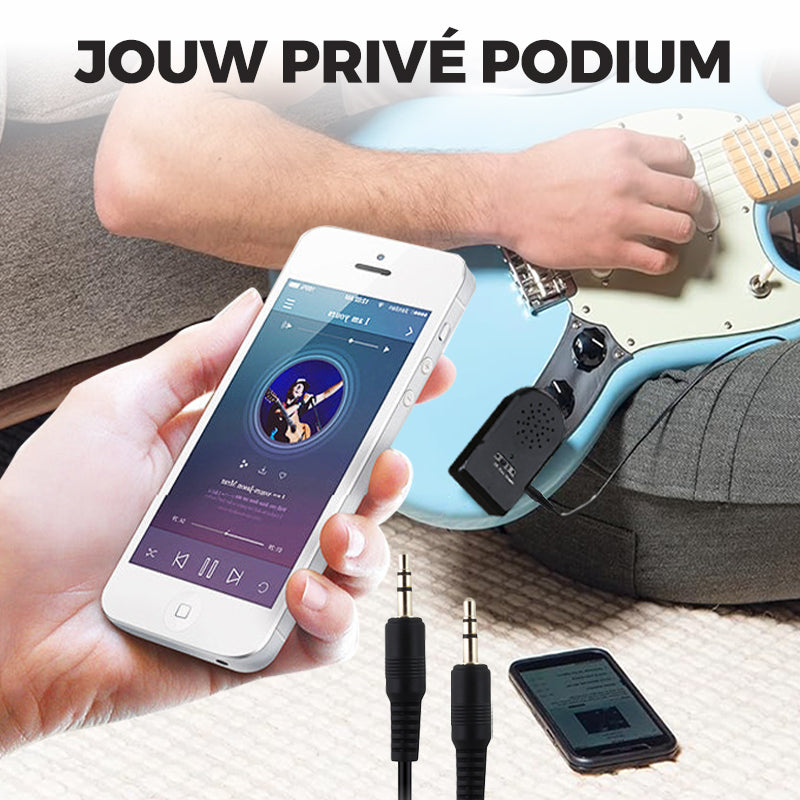 🎸Mini nešiojamas elektrinės gitaros stiprintuvo komplektas-LT