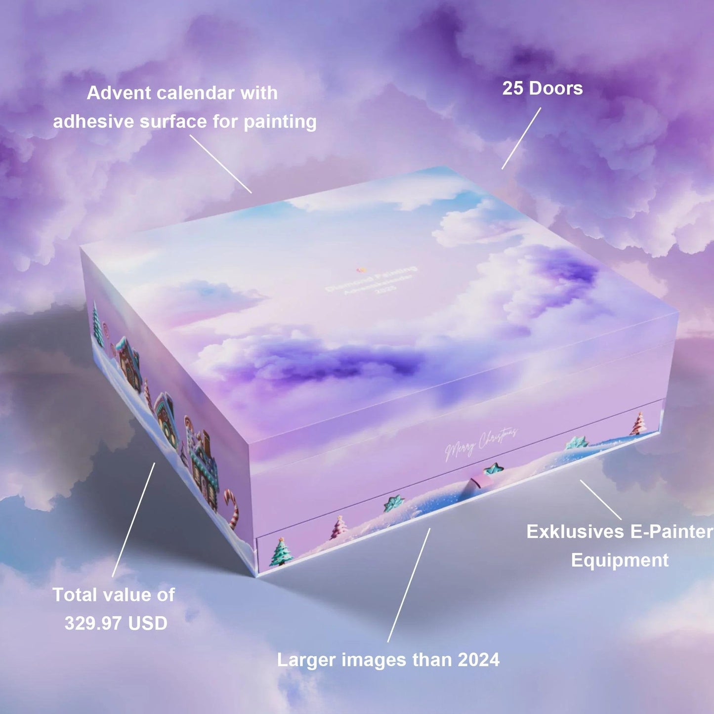 💎Adventni koledar z diamantno sliko XXL 2025-SI