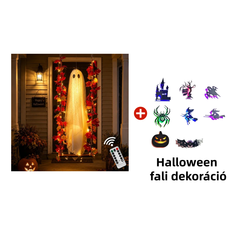 🎃👻 Noč čarovnic z LED okraski v obliki duha 🍁-SI