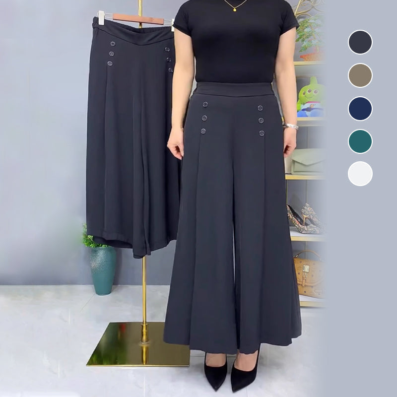 ✨Elegantiškos kelnės su plačiomis klostėmis 