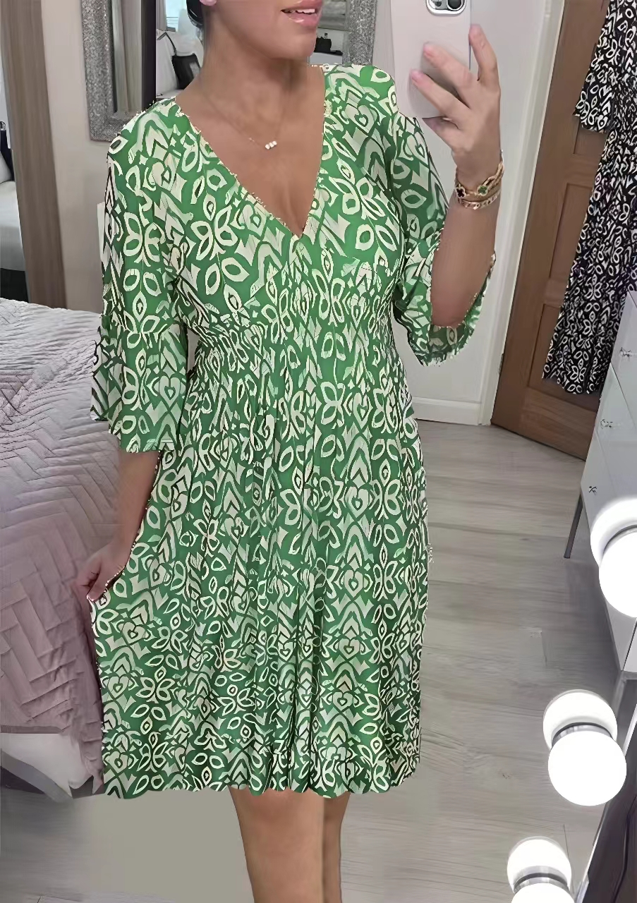 👗Mini suknelė puošta cuello pico