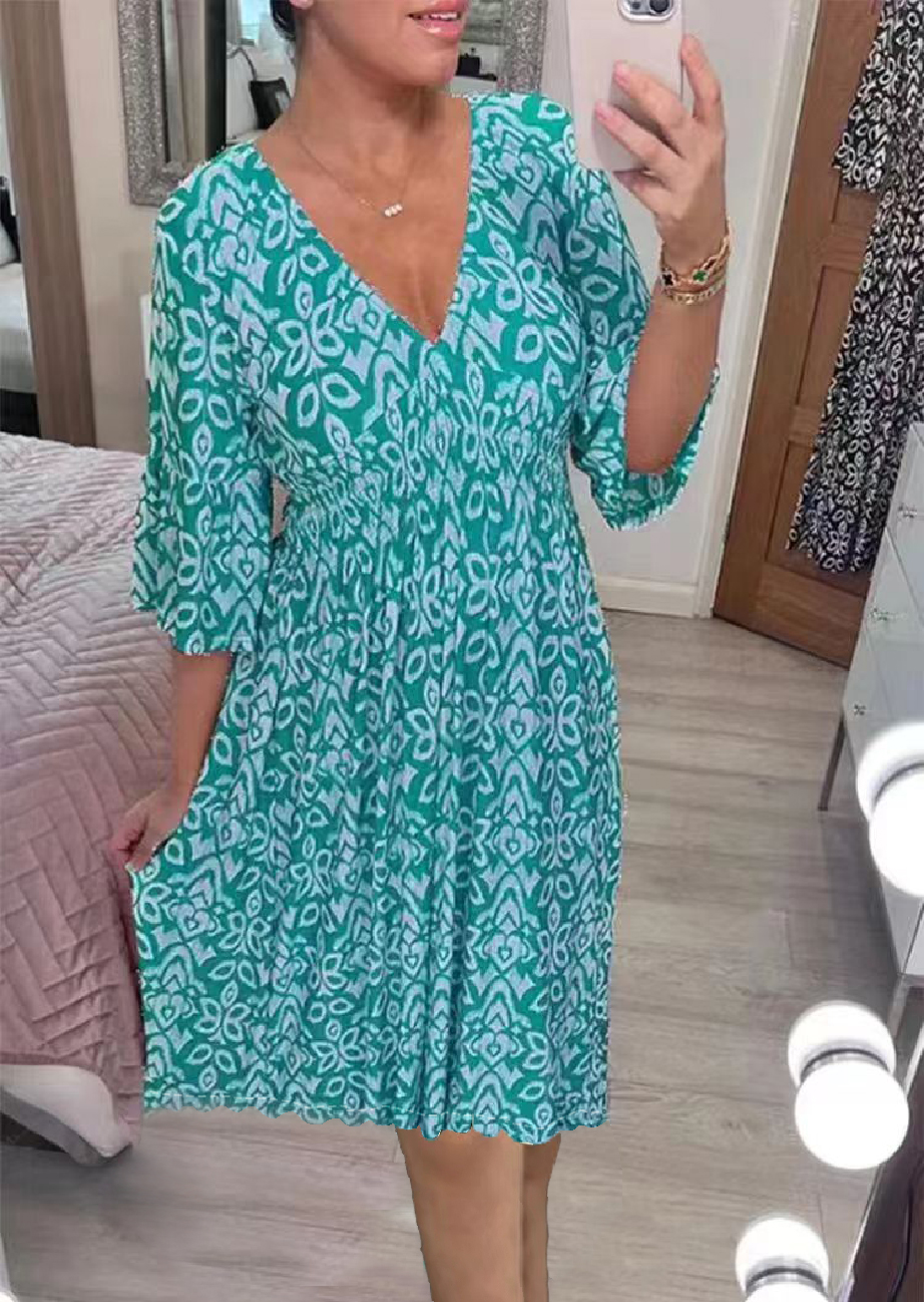 👗Mini suknelė puošta cuello pico