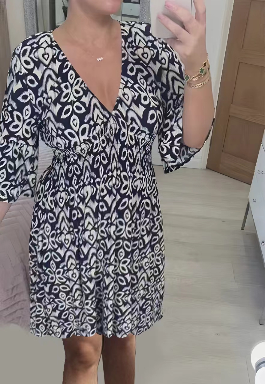 👗Mini suknelė puošta cuello pico