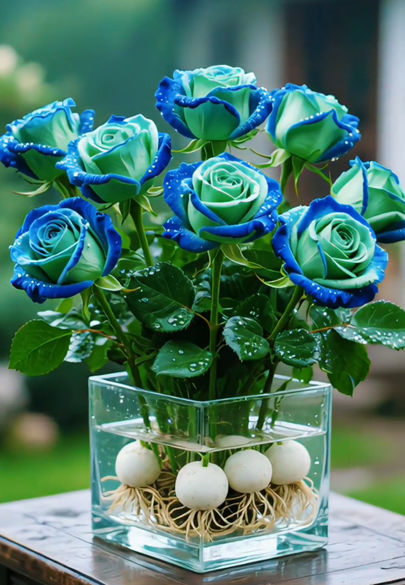 🌈Υδροπονικοί, σπάνιοι, δίχρωμοι βολβοί τριανταφυλλιάς: ένα πολύχρωμο θαύμα της φύσης 🌹-GR