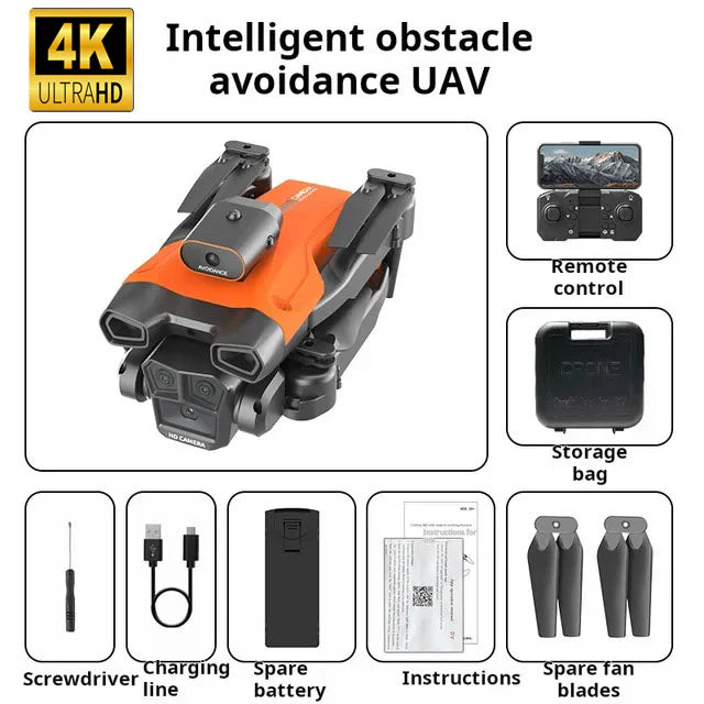 ❄🎄2025 m. specialus pasiūlymas⛄🔔 Dronas su 4K kamera suaugusiems, HS175D RC keturkopteris su automatiniu grįžimu, sekti mane, varikliai be šepetėlių, skrydis ratu, maršruto taškai, aukščio laikymas, režimas be galvos, 28 minučių ilgas skrydis! !-LT