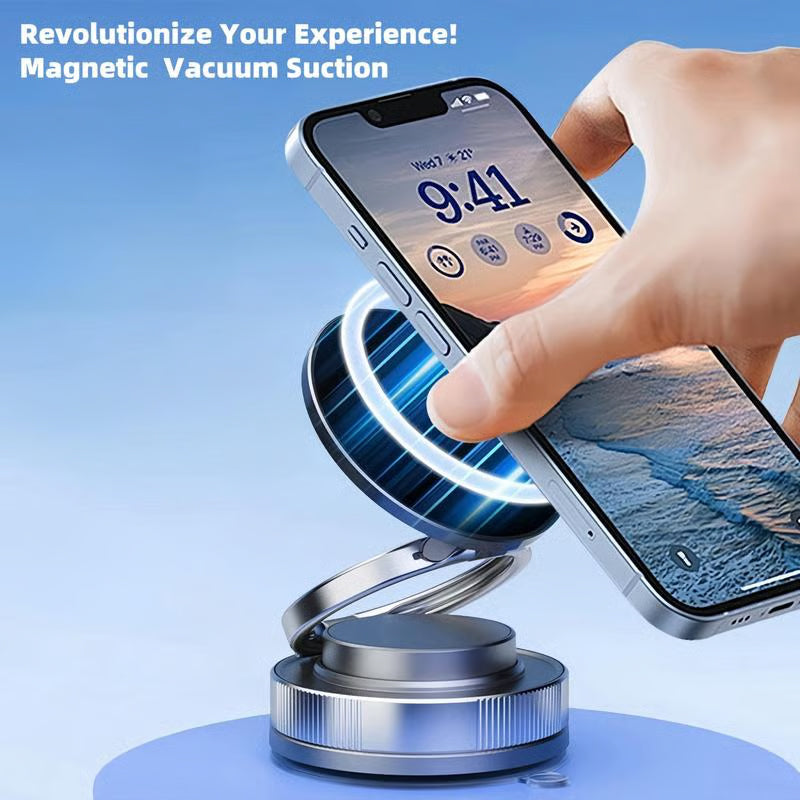 🔥Pirk daugiau, sutaupyk daugiau🔄360° reguliuojamas magnetinis vakuuminis telefono laikiklis📱🚗-LT