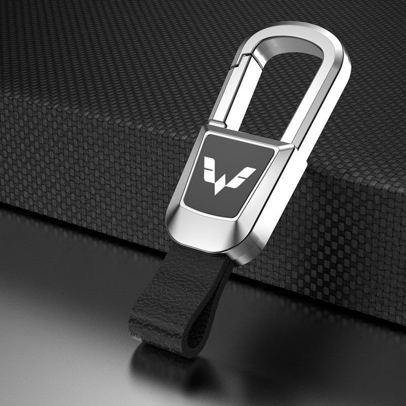 🎉Aukštos klasės natūralios odos automobilio raktų pakabukas-LT