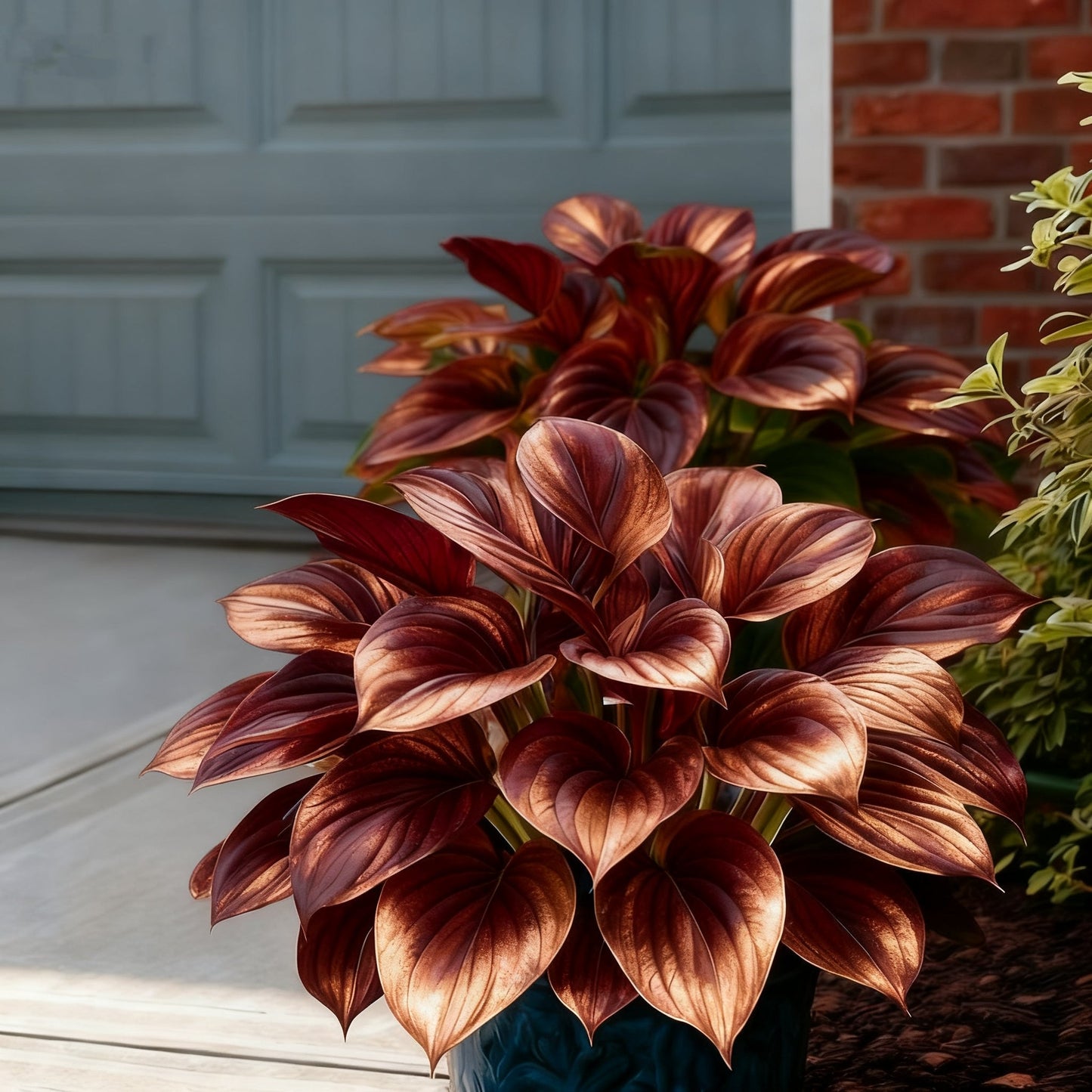 🌈🔥 Riboto leidimo vaivorykštės liepsnos hostos - reta įvairiaspalvė lapija, išskirtinai mūsų parduotuvėje 🌸-LT