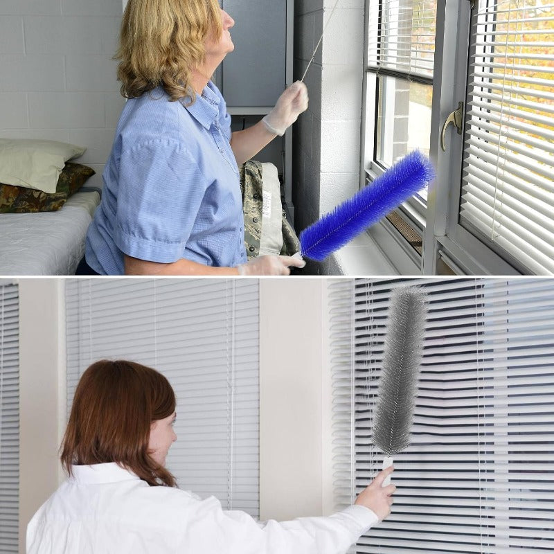 Fleksibilne krtače za čiščenje ventilatorjev iz mikrovlaken – orodja za večkratno uporabo za čiščenje lopatic ventilatorjev, prezračevalnih odprtin in lamel-SI