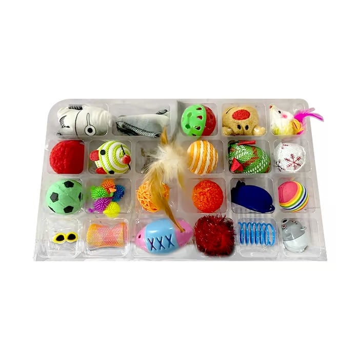 🏆Vroča razprodaja⚡Serija adventnih koledarjev 2025 – Božični odštevalni komplet z mačjim perjem. Interaktivna igrača za ljubitelje mačk, ki traja 24 dni.-SI