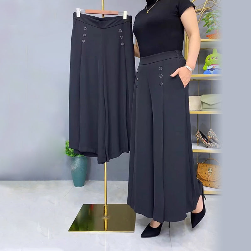 ✨Elegantiškos kelnės su plačiomis klostėmis 