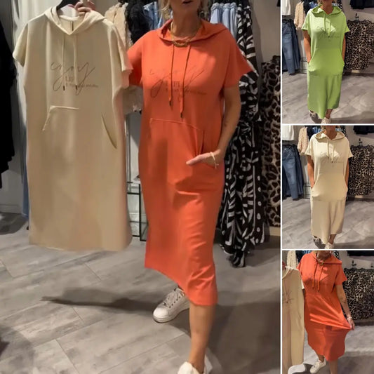 💥🔥👗[S-5XL]Nova poletna obleka s puloverjem v ohlapnem, udobnem in zračnem slogu za leto 2025-SI